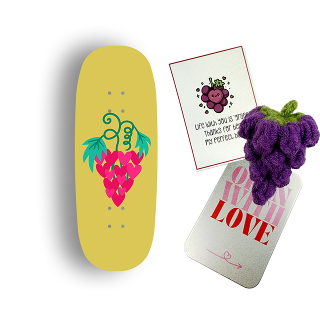 Premium Pro Fingerboard Deck -Grape (Gift Box)