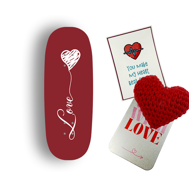 Premium Pro Fingerboard Deck - Love Heart (Gift Box)