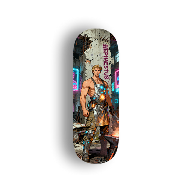 Premium Pro Fingerboard Deck The Twelve Olympians-Hephaestus