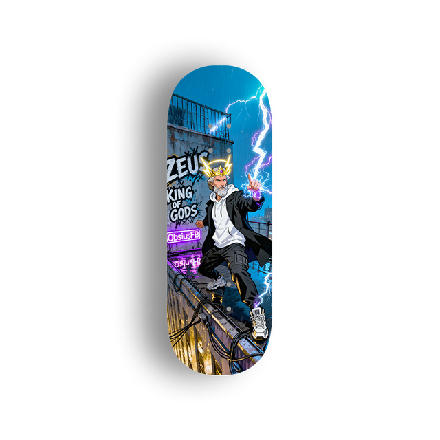 Premium Pro Fingerboard Deck The Twelve Olympians-ZEUS