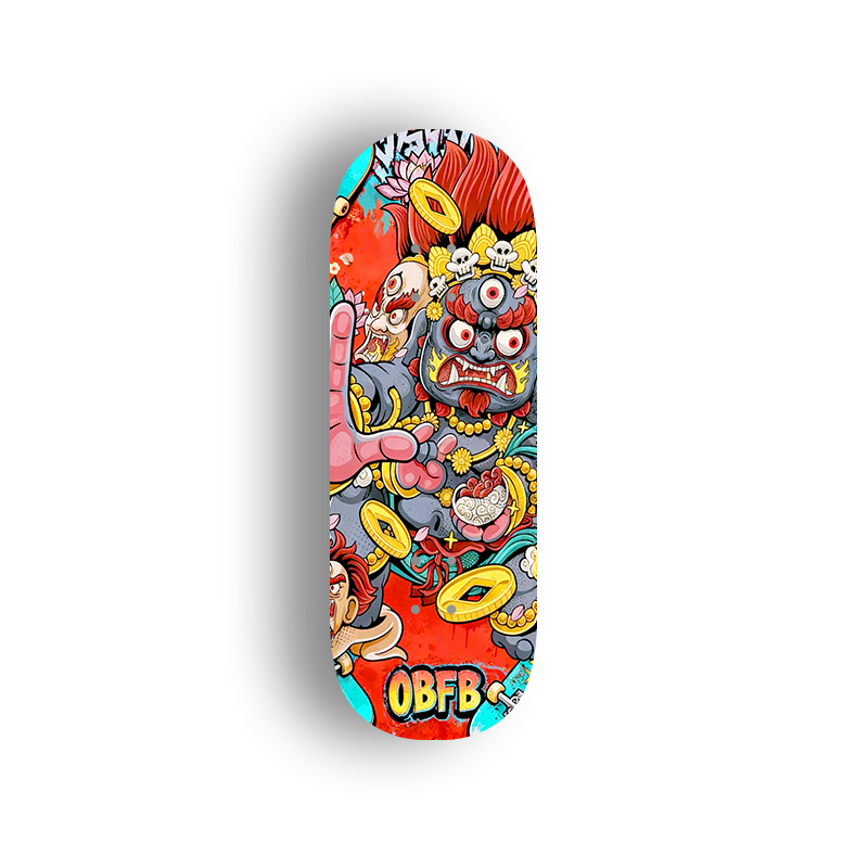 Premium Pro Fingerboard Deck - Monster Frenzy
