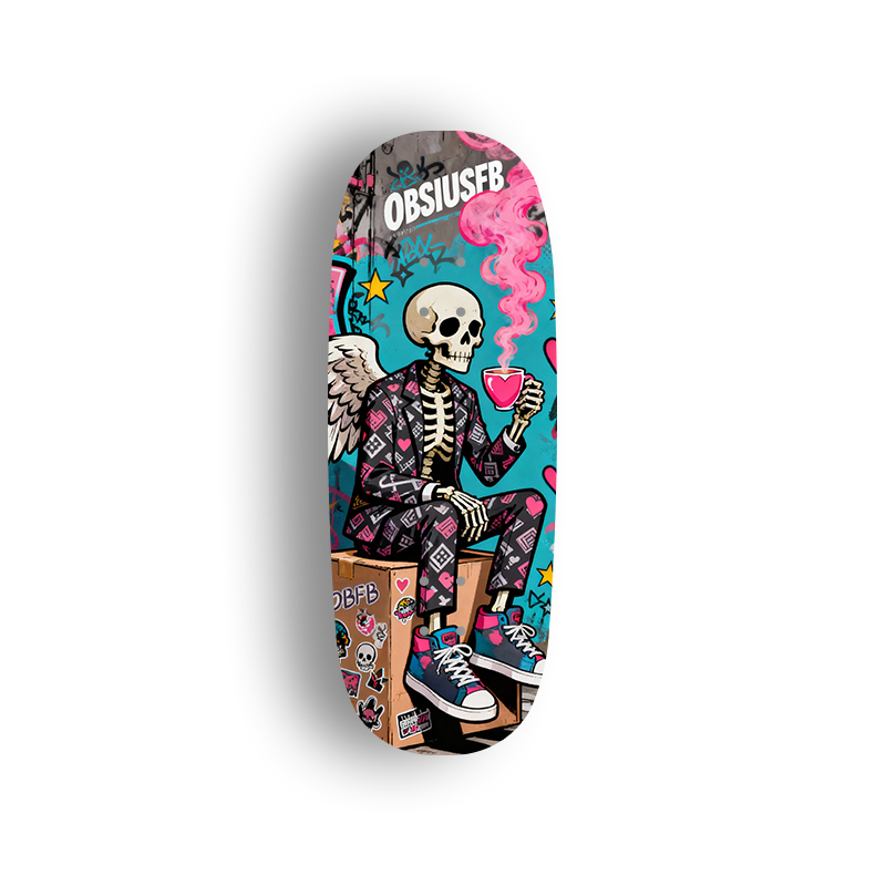 Premium Pro Fingerboard Deck - Loving Skull