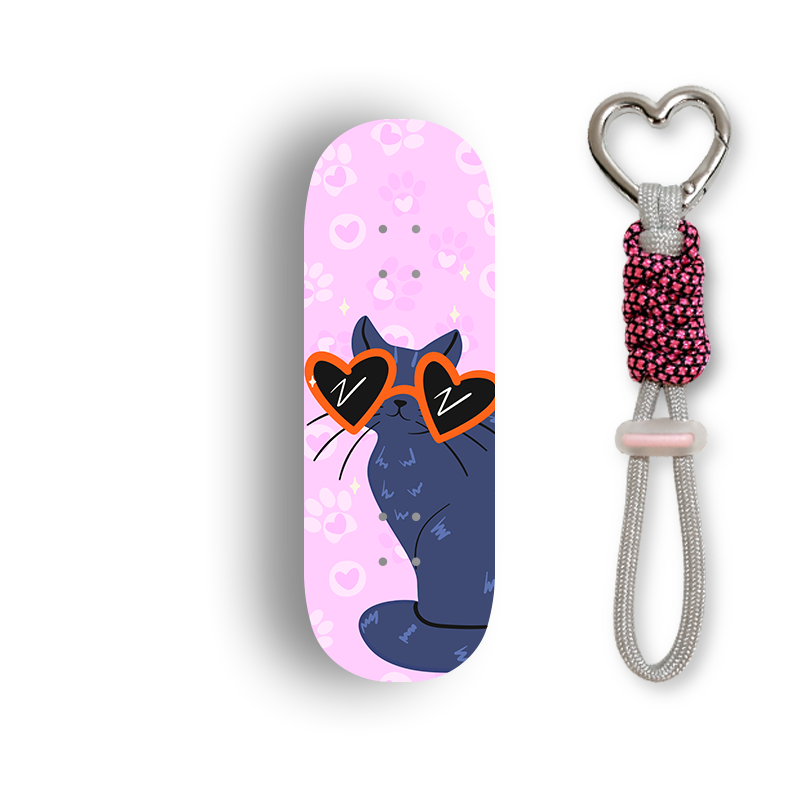 Premium Pro Fingerboard Deck - Cool Cat Crush