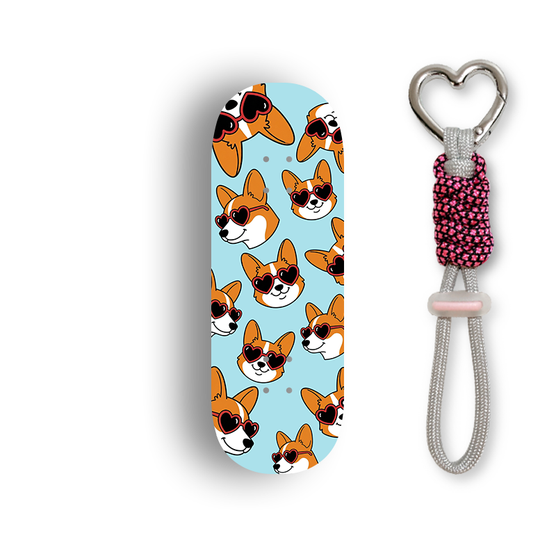 Premium Pro Fingerboard Deck - Corgi Party