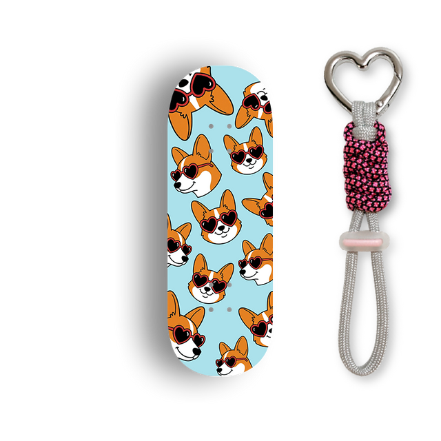 Premium Pro Fingerboard Deck - Corgi Party