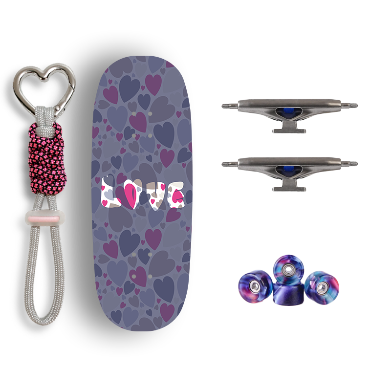 Premium Pro Fingerboard Complete - Soft Hearts