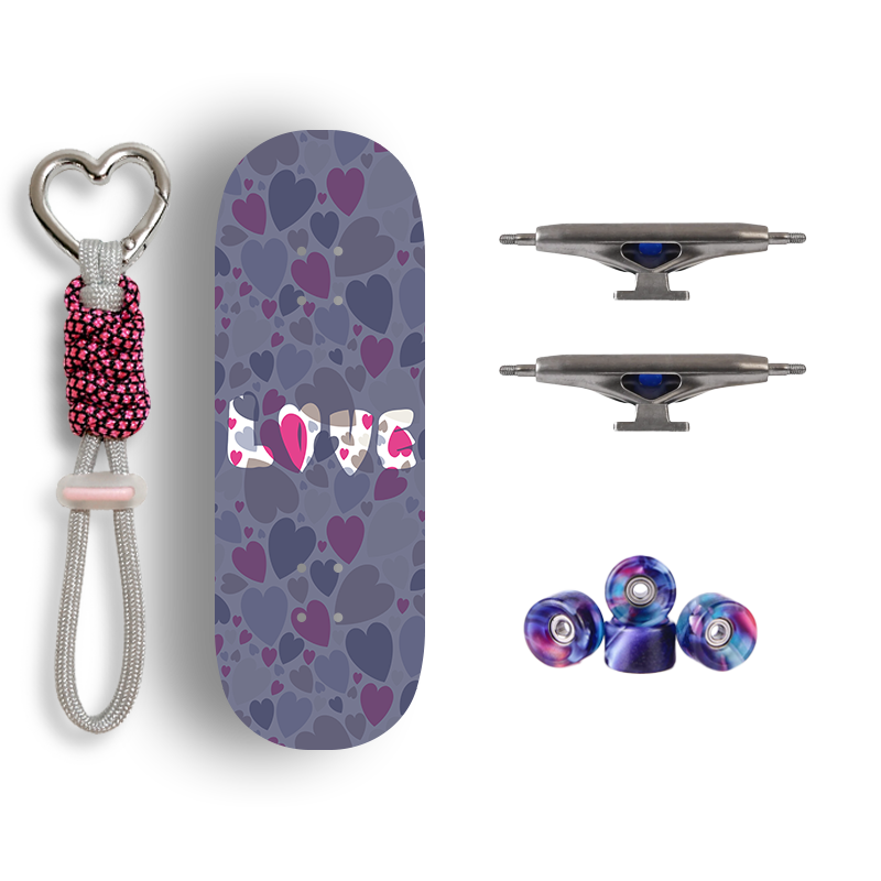 Premium Pro Fingerboard Complete - Soft Hearts