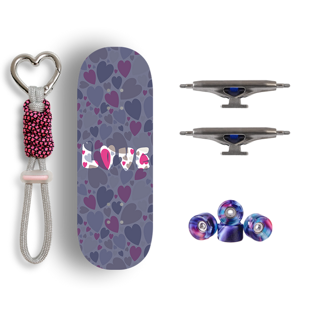Premium Pro Fingerboard Complete - Soft Hearts