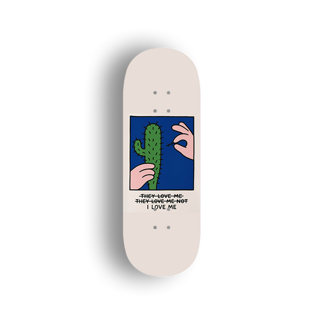 Premium Pro Fingerboard Deck - Prickly Love