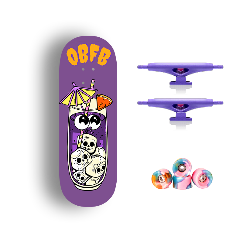 Premium Pro Fingerboard Deck - Skull Float