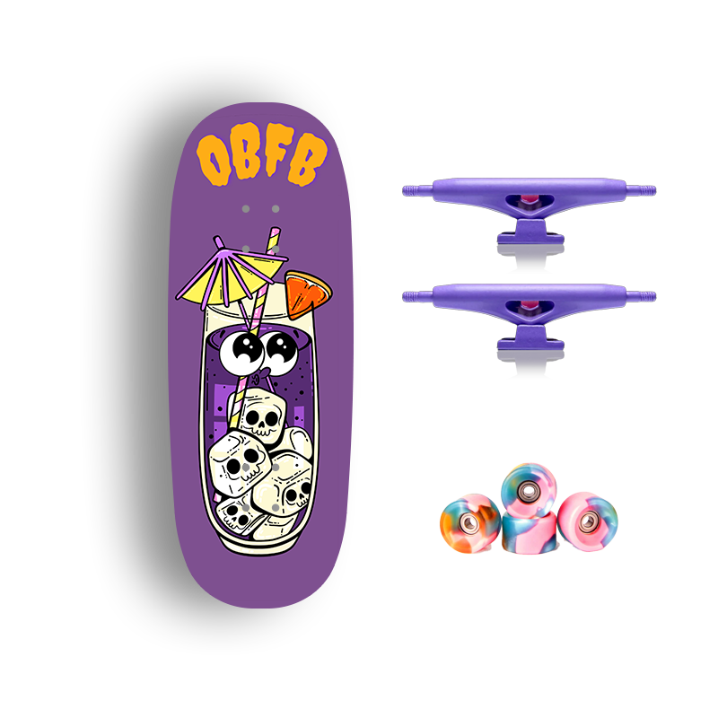 Premium Pro Fingerboard Deck - Skull Float