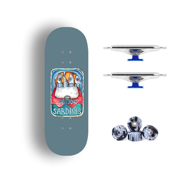 Premium Pro Fingerboard Deck - Sardine Club