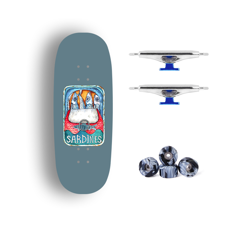 Premium Pro Fingerboard Deck - Sardine Club