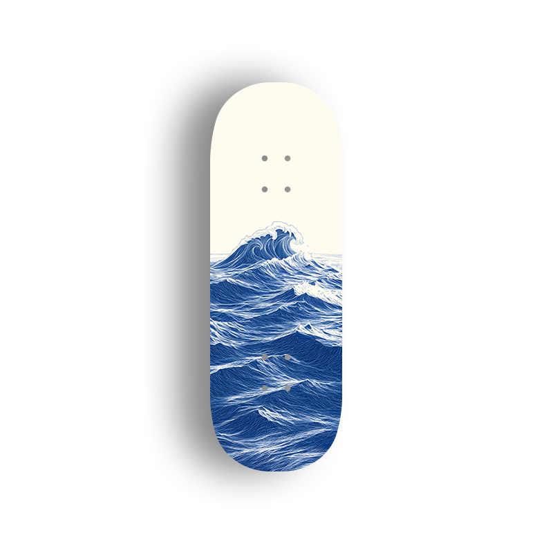 Premium Pro Fingerboard Deck - Blue Tide