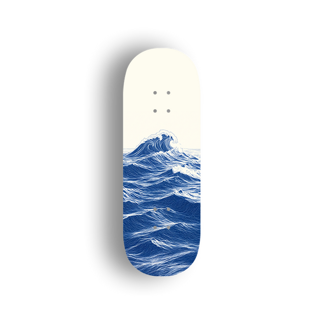 Premium Pro Fingerboard Deck - Blue Tide