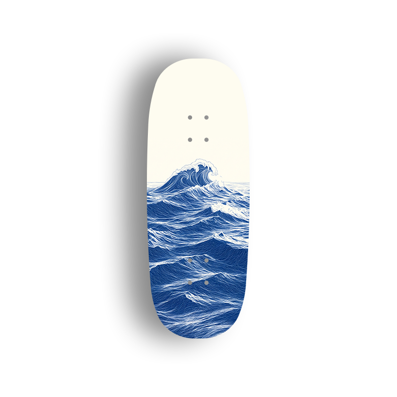 Premium Pro Fingerboard Deck - Blue Tide
