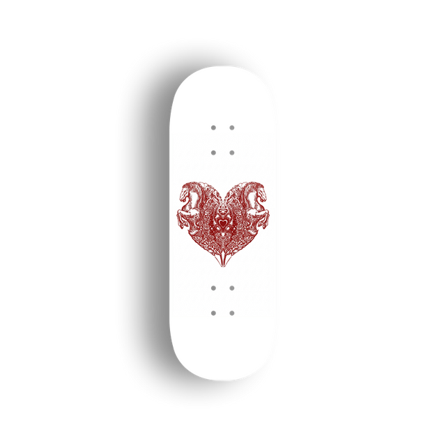 Premium Pro Fingerboard Deck - Crimson Heart