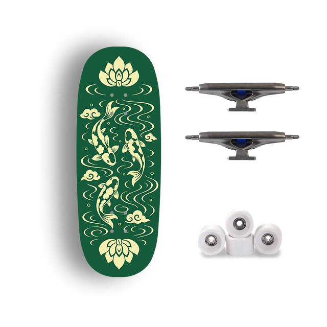 Premium Pro Fingerboard Deck - Koi Leap
