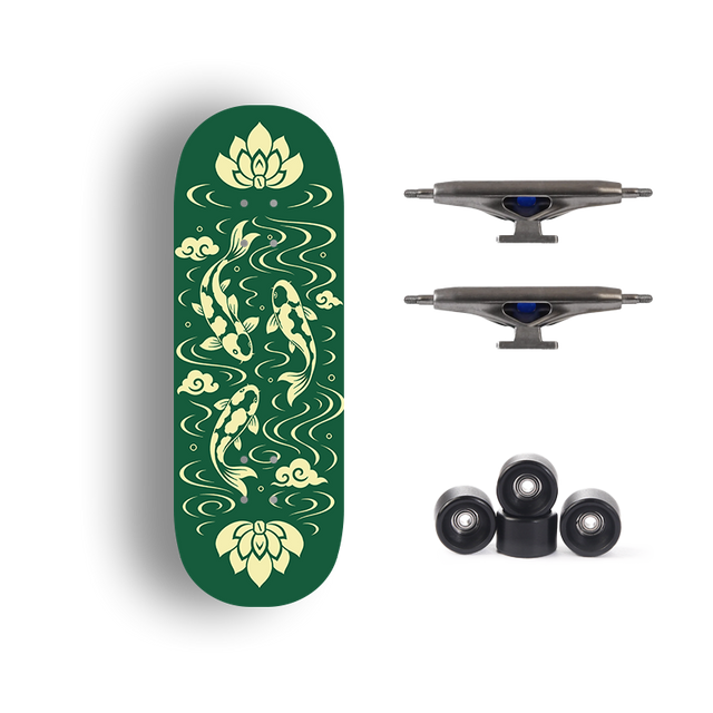 Premium Pro Fingerboard Deck - Koi Leap