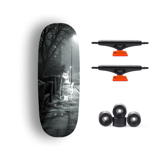 Premium Pro Fingerboard Deck - Spirit Cat