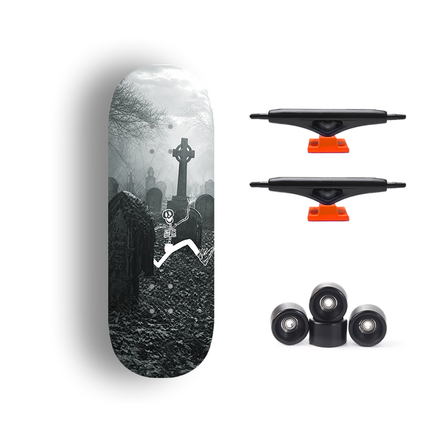Premium Pro Fingerboard Deck - Restless Bones