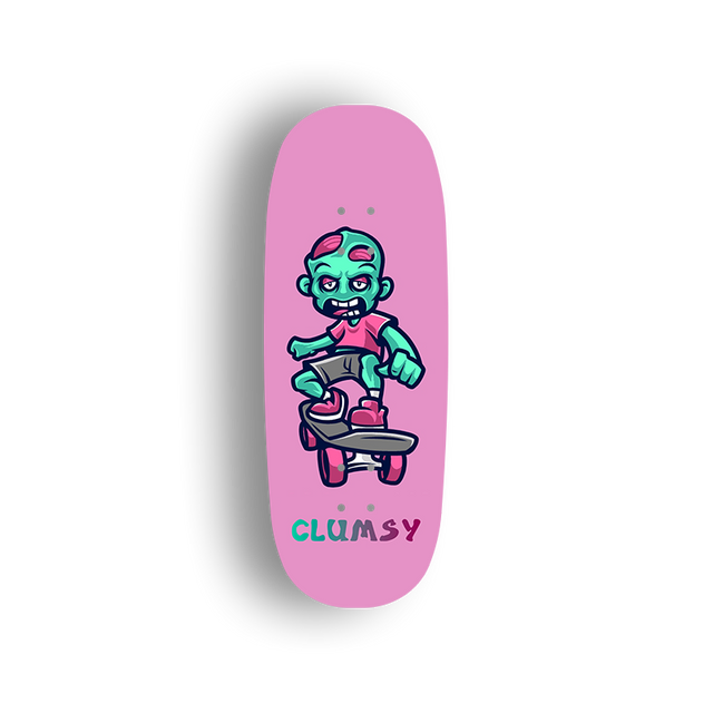 Premium Pro Fingerboard Deck - - Obsius x Clumsy - Skate Zombie