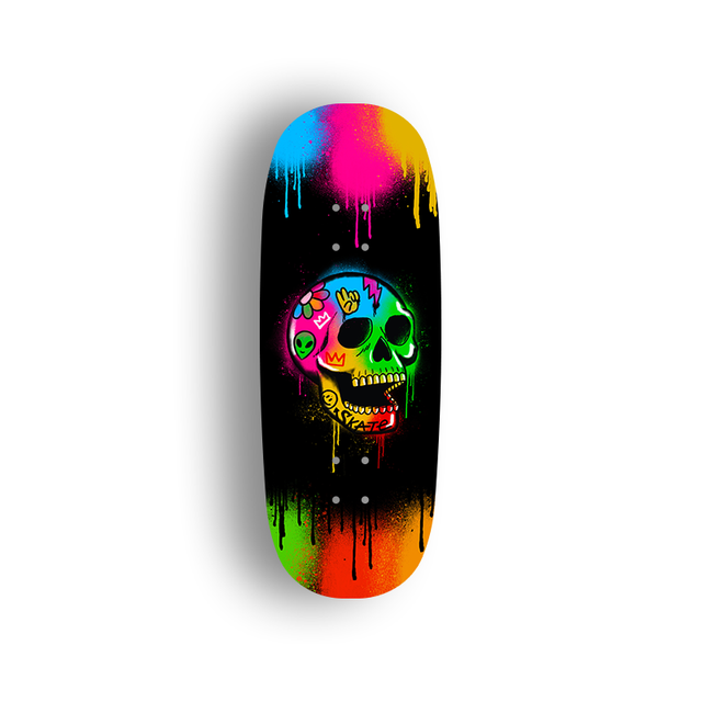 Premium Pro Fingerboard Deck - Psychedelic Skull