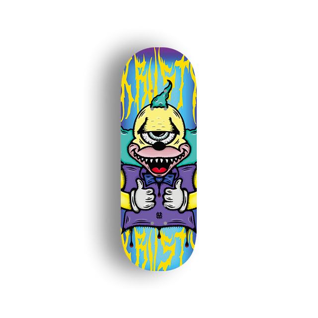 Premium Pro Fingerboard Deck - Obsius x Shaun Draws Eyes - Krusty