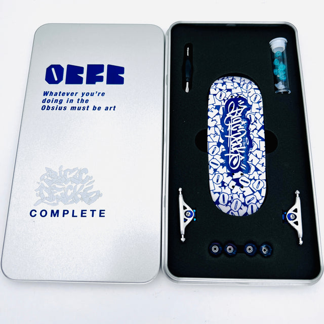 Professional Fingerboard Complete - Obsius x  Big'C - Collab Graphic White