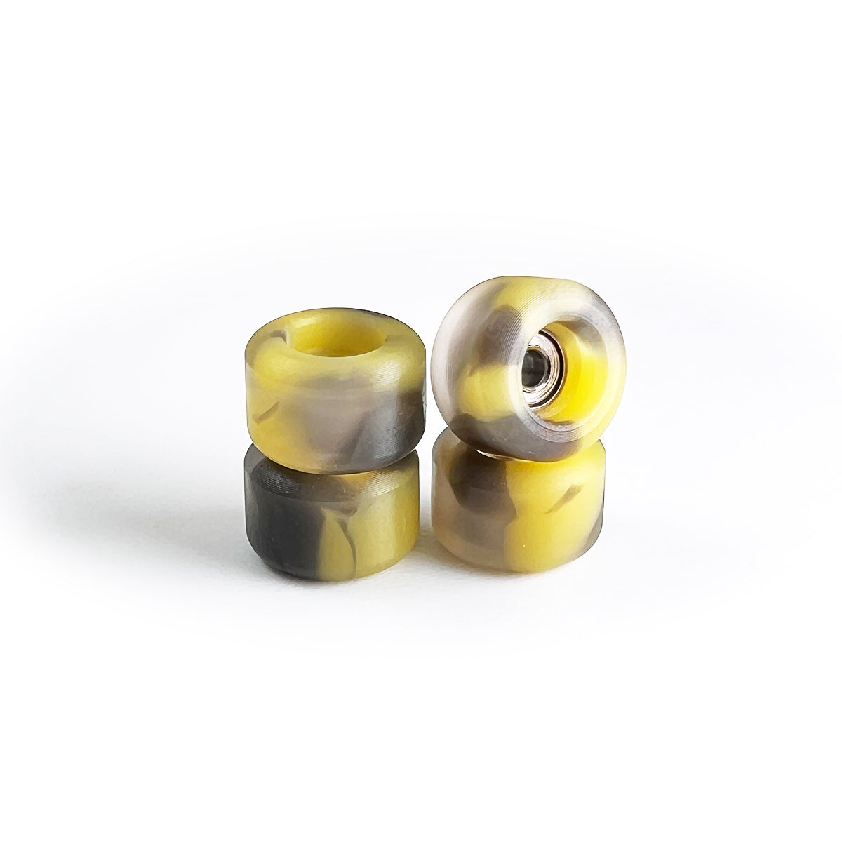 OFB PRO FINGERBOARD WHEELS-STREET SHAPE-YELLOW&GREY