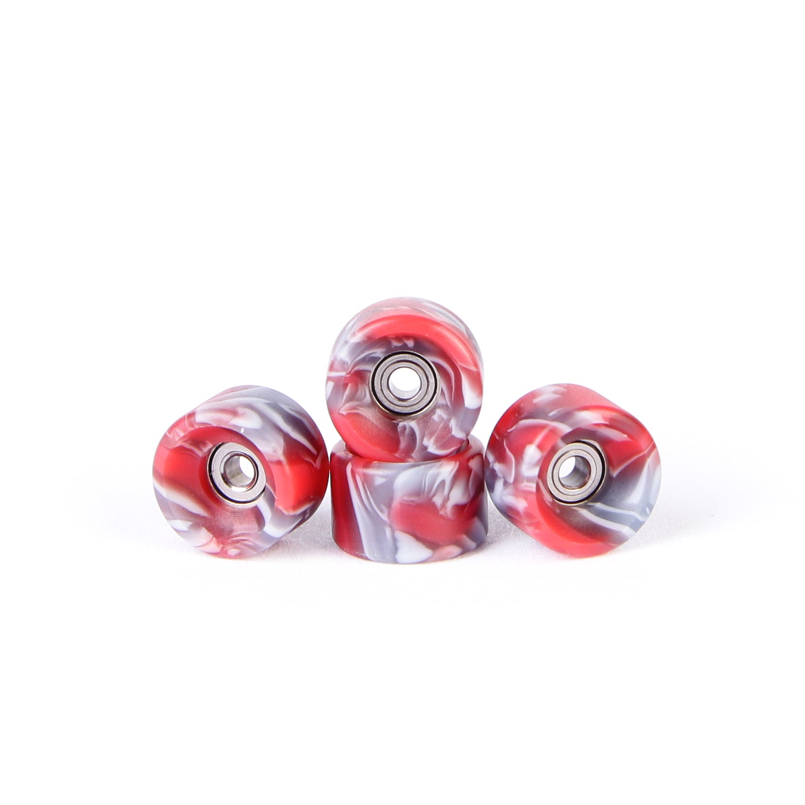 OFB PRO FINGERBOARD WHEELS-BOWL SHAPE-RED&GREY