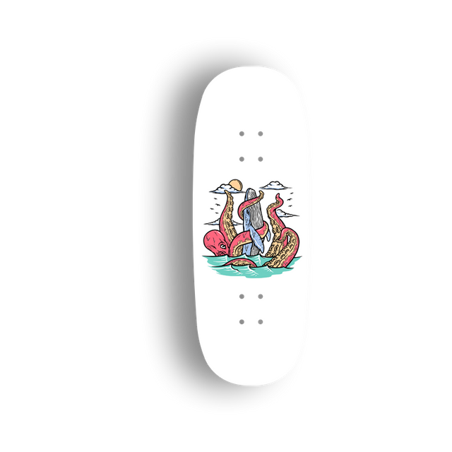 Premium Pro Fingerboard Deck - Octopus 01