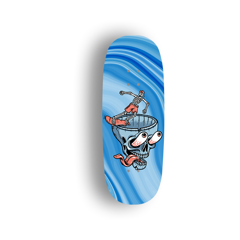 Premium Pro Fingerboard Deck - Funny Sk8 Skeleton