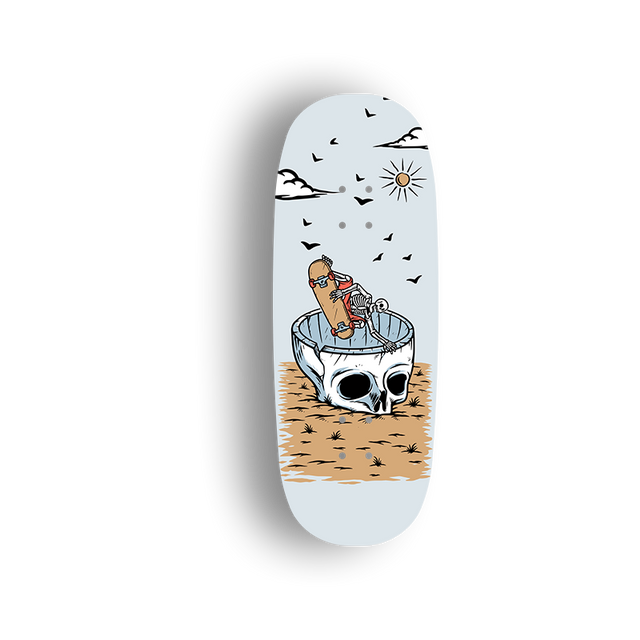 Premium Pro Fingerboard Deck - Skull Skater