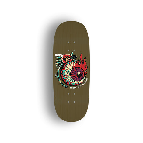 Professional Fingerboard Deck - Obsius x Budget.fingerboards - Fire Eye