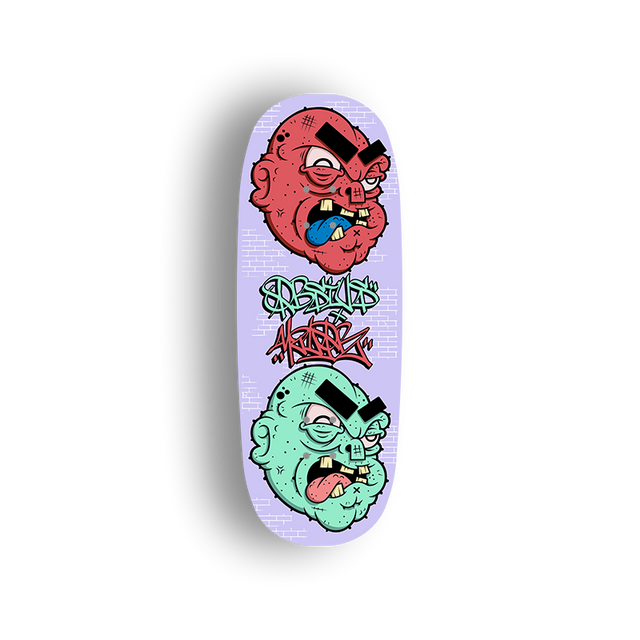 Premium Pro Fingerboard Deck - - Obsius x Uzioart - Bumhead