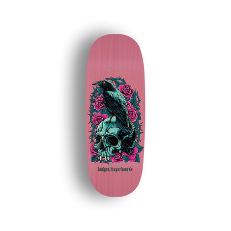 Professional Fingerboard Deck - Obsius x Budget.fingerboards - Skull Raven